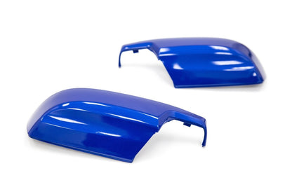 OLM Paint Matched Lower Mirror Covers - WR Blue Pearl - 2015 - 2021 Subaru WRX / STI / 2015 - 2017 Crosstrek / 2015 - 2016 Impreza - JDMuscleOLMA.700002.1-K7X