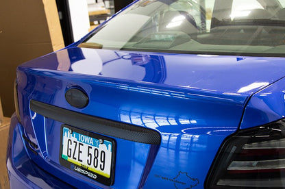 OLM Paint Matched Trunk Hole Delete for OEM Short Spoiler - World Rally Blue - 2015 - 2021 Subaru WRX / STI - JDMuscleOLMA.70174.1-K7X