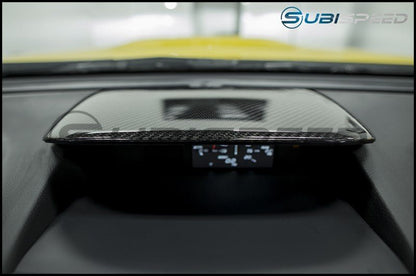OLM Pre - preg Carbon Fiber Console Hood Cover - 2015 - 2017 WRX / STI 14 - 18 Forester 13 - 17 Crosstrek - JDMuscleOLMDP2-WRX14-DCF
