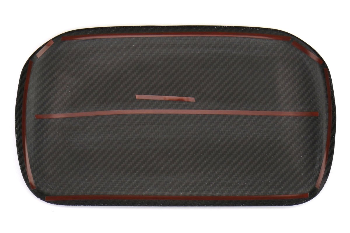 OLM Pre - preg Carbon Fiber Console Hood Cover - 2015 - 2017 WRX / STI 14 - 18 Forester 13 - 17 Crosstrek - JDMuscleOLMDP2-WRX14-DCF