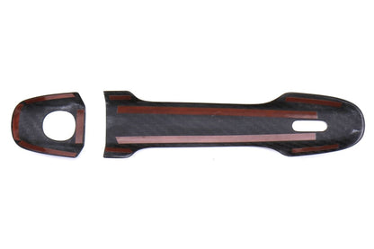OLM Pre - preg Carbon Fiber Door Handle Cover - 2013+ FT86 - Gloss Carbon Fiber - JDMuscleOLMDHC-FT86-K-DCF