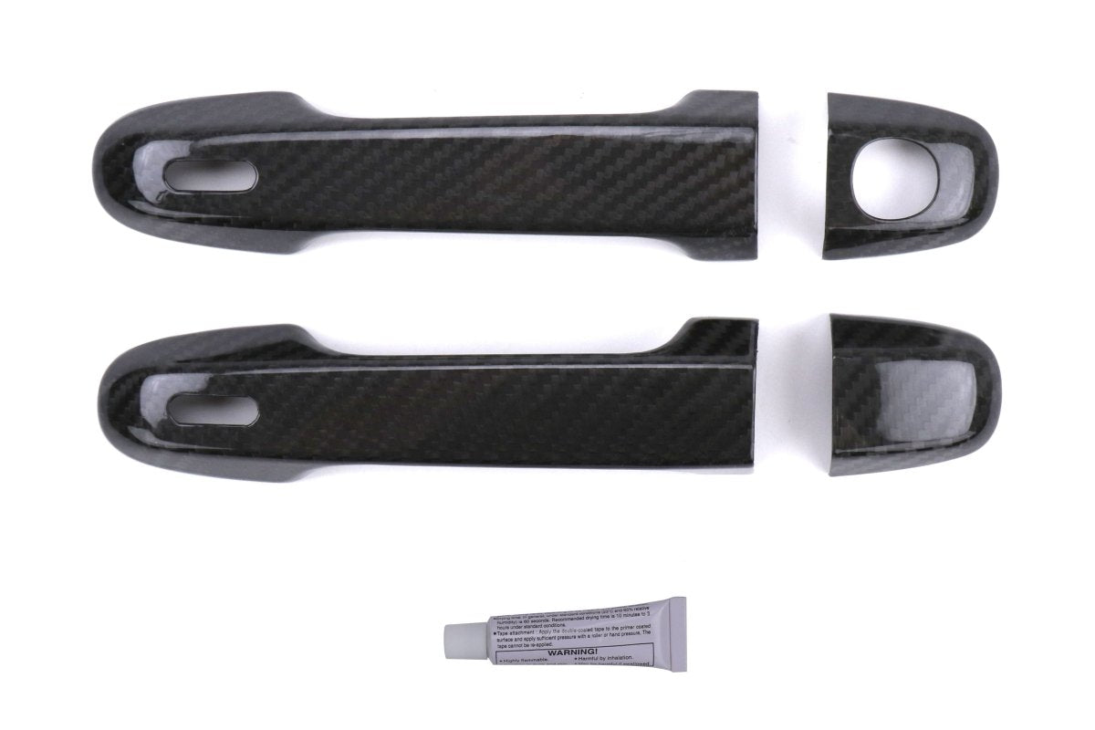 OLM Pre - preg Carbon Fiber Door Handle Cover - 2013+ FT86 - Gloss Carbon Fiber - JDMuscleOLMDHC-FT86-K-DCF