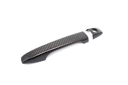 OLM Pre - preg Carbon Fiber Door Handle Covers - 2015 - 2021 Subaru WRX / STI / 2014 - 2018 Forester / 2013 - 2017 Crosstrek - JDMuscleOLMDHC-WRX14-1-DCF