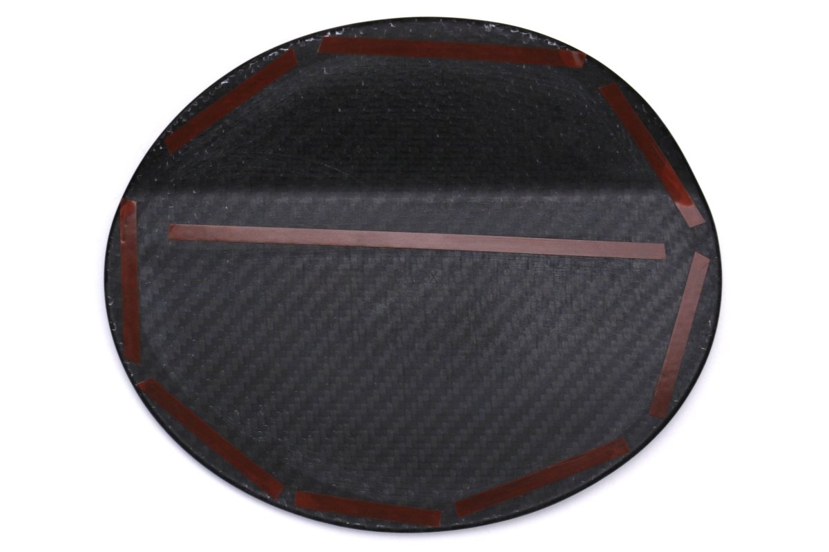 OLM Pre - preg Carbon Fiber Fuel Door Cover - 2015 - 2021 WRX/STI - JDMuscleOLMTC-SUBWRX14-DCF