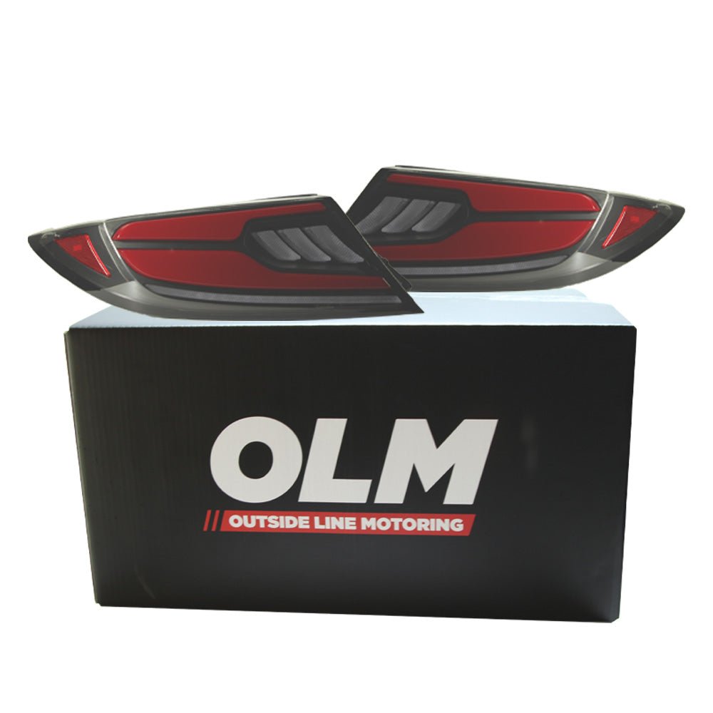 OLM Raiden LED Taillights (Clear Lens/Red Bar) - 2022+ GR86 / BRZ - JDMusclemotor vehicle lightingOLME.49016.1-CR