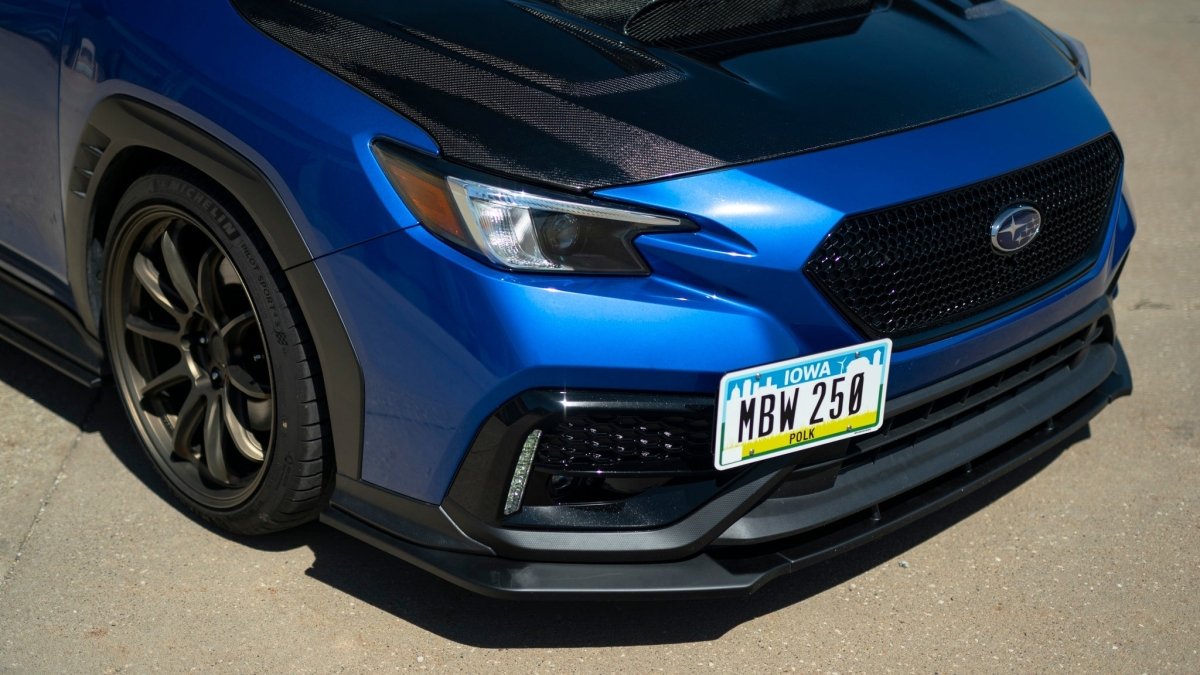 OLM RD1 Style 3 Piece Matte Black ABS Front Lip - 2022+ WRX - JDMuscleOLMB.47022.1