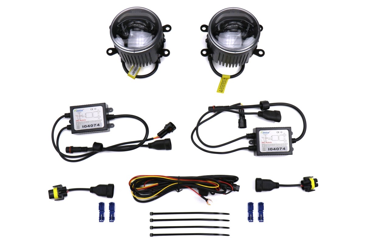 OLM Retical Style LED Fog Lights - 2015 - 2021 Subaru WRX / 2015 - 2017 STI / 2013 - 2017 Crosstrek / 2014 - 2018 Forester / 2013 - 2016 Scion FR - S / Subaru BRZ - JDMuscleOLMA.70046.2