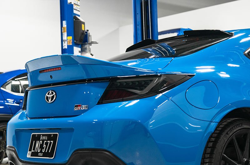 OLM "Scythe Style" LED Taillights (Smoke Lens/Black Base/White Bar) - 2022+ BRZ / GR86 - JDMuscleBRZ - AOLME.49003.3