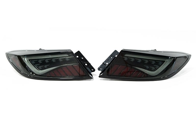 OLM "Scythe Style" LED Taillights (Smoke Lens/Black Base/White Bar) - 2022+ BRZ / GR86 - JDMuscleBRZ - AOLME.49003.3