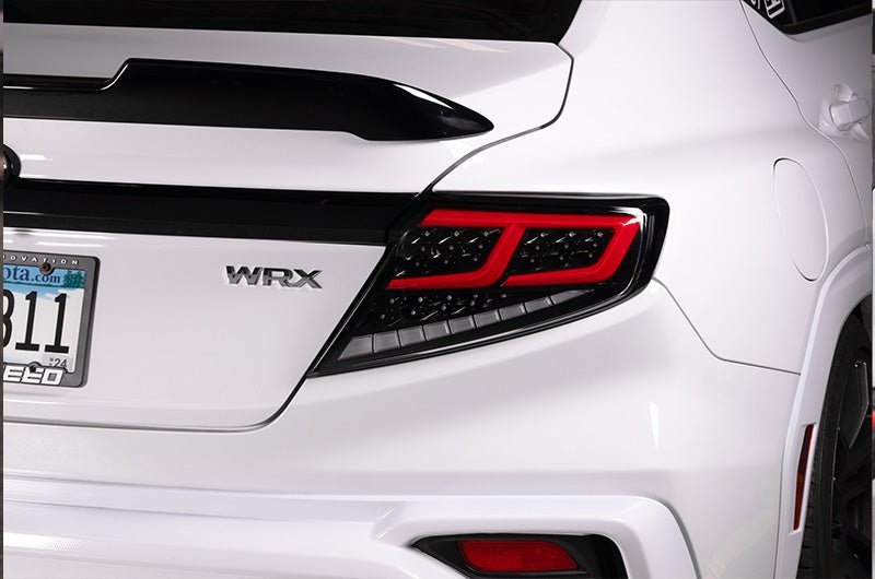 OLM Spec - AR LED Taillights (Clear Lens/Black Base/Red Bar) - 2022+ WRX - JDMuscleOLME.47002.1-CBRC