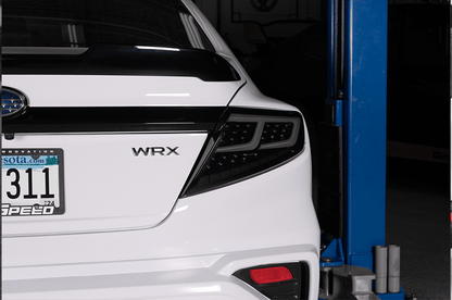 OLM Spec - AR LED Taillights (Smoke Lens/Black Base/White Bar) - 2022+ WRX - JDMuscleOLME.47002.1-SBCC