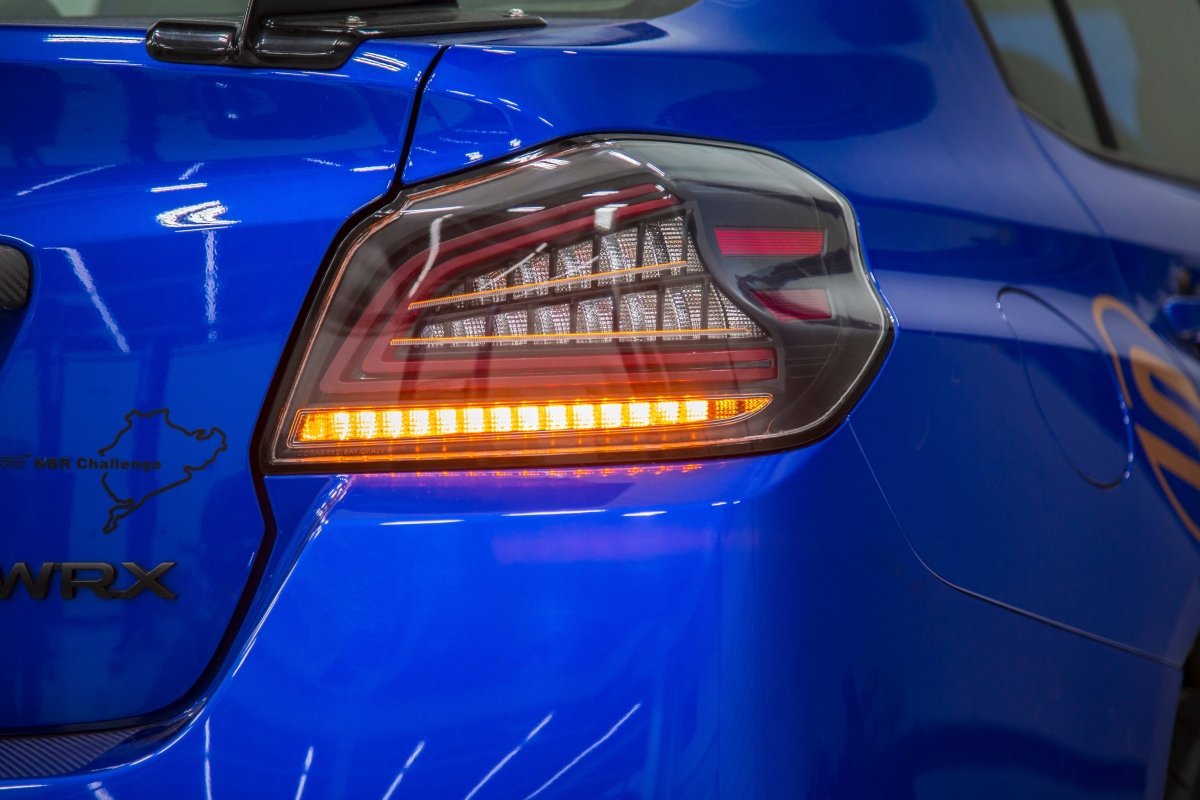 OLM Spec CR Tail Lights (Clear Lens, Black Base) - 2015 - 2021 Subaru WRX & STI - JDMuscleOLMA.70038.1