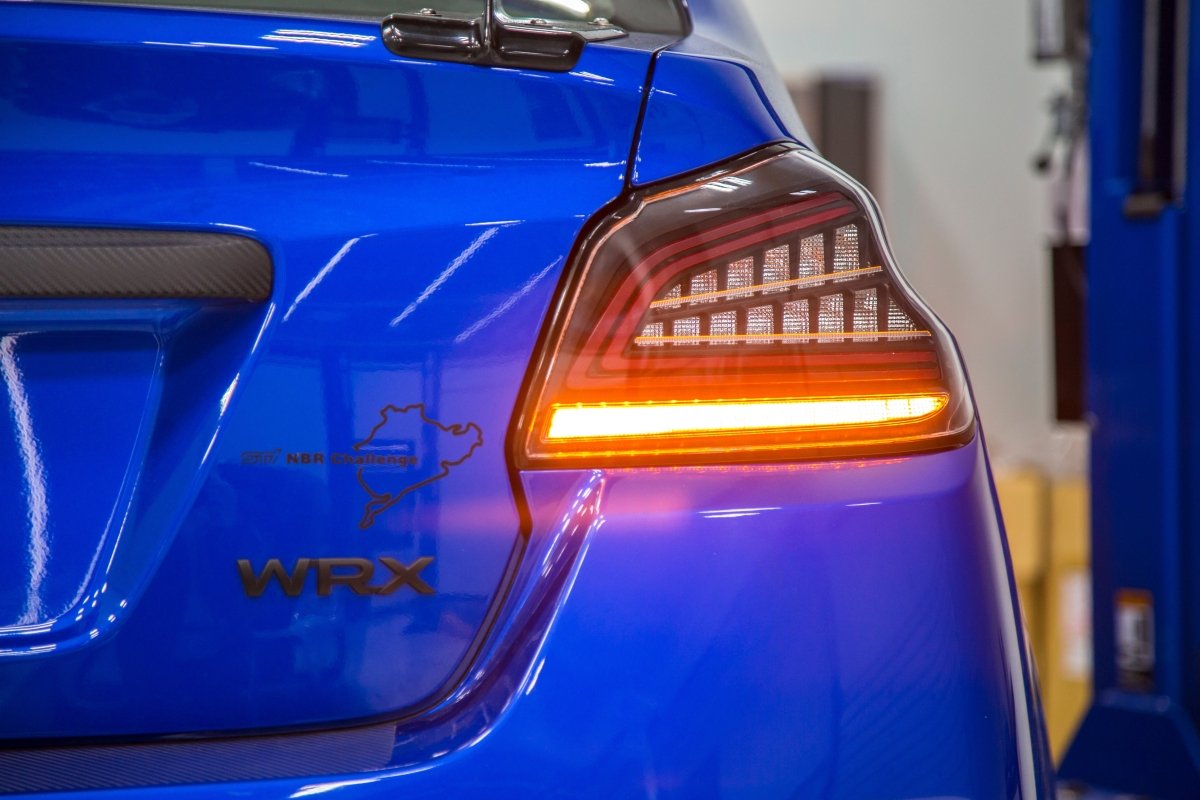 OLM Spec CR Tail Lights (Clear Lens, Black Base) - 2015 - 2021 Subaru WRX & STI - JDMuscleOLMA.70038.1