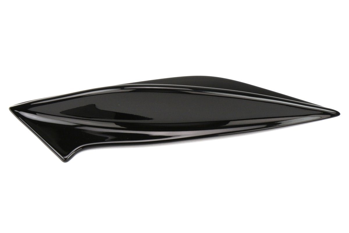 OLM STI Spoiler Side Fins - Crystal Black Silica / Raven - 2015 - 2021 Subaru WRX / STI - JDMuscleOLMOLM15STIFIN-D4S