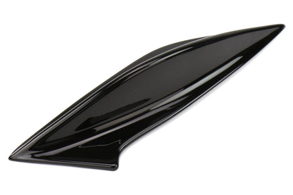 OLM STI Spoiler Side Fins - Crystal Black Silica / Raven - 2015 - 2021 Subaru WRX / STI - JDMuscleOLMOLM15STIFIN-D4S