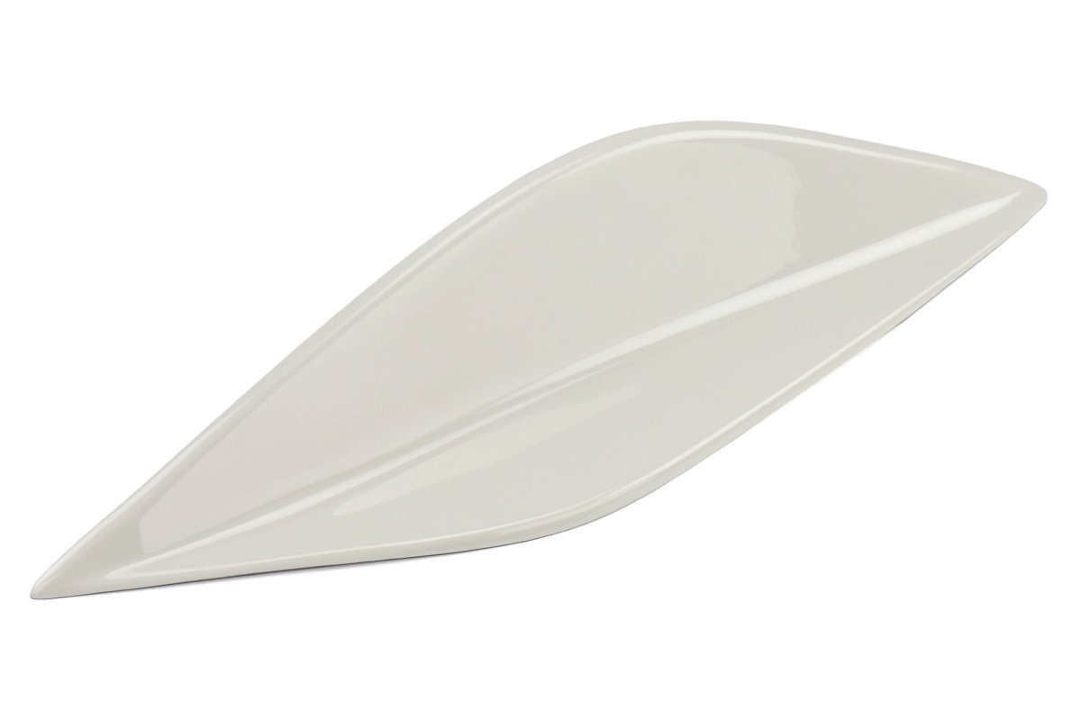 OLM STI Spoiler Side Fins - Crystal White Pearl / Halo - 2015 - 2021 Subaru WRX / STI - JDMuscleOLMOLM15STIFIN-K1X