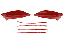 OLM STI Spoiler Side Fins - Lightning Red / Firestorm Red - 2015 - 2021 Subaru WRX / STI - JDMuscleOLMOLM15STIFIN-C7P