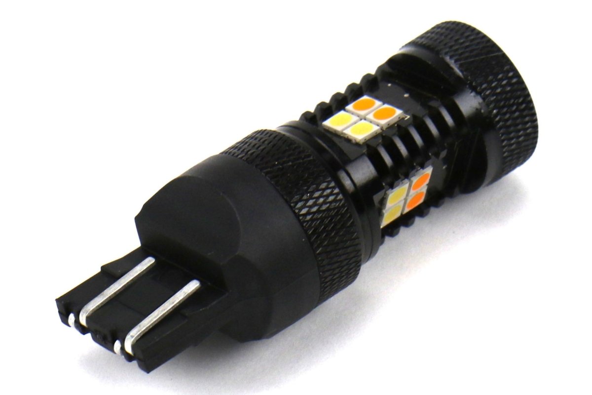 OLM Switchback Amber / White Turn Signal and Parking Light Bulb - 2013+ FR - S - JDMuscleOLMOLM-SWITCHBACK