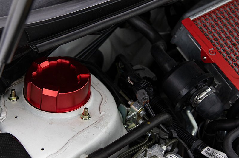 OLM Upper Suspension Mount Cover - Blue - 2015 - 2021 Subaru WRX / STI - JDMuscleOLMA.70185.1-BL