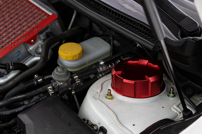 OLM Upper Suspension Mount Cover - Blue - 2015 - 2021 Subaru WRX / STI - JDMuscleOLMA.70185.1-BL