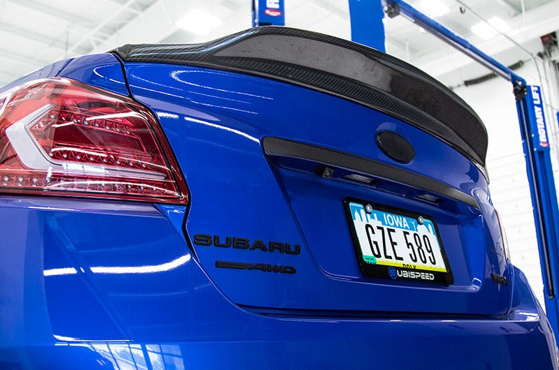 OLM V Style Carbon Fiber Trunk Spoiler - 2015+ WRX / STI - JDMuscleOLMA.70140.1
