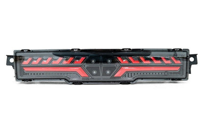 OLM V2 F1 Rear Fog Light (Clear Lens, Black Base, Red Bar) - 2022 BRZ / GR86 - JDMuscleOLME.49002.1-CBR
