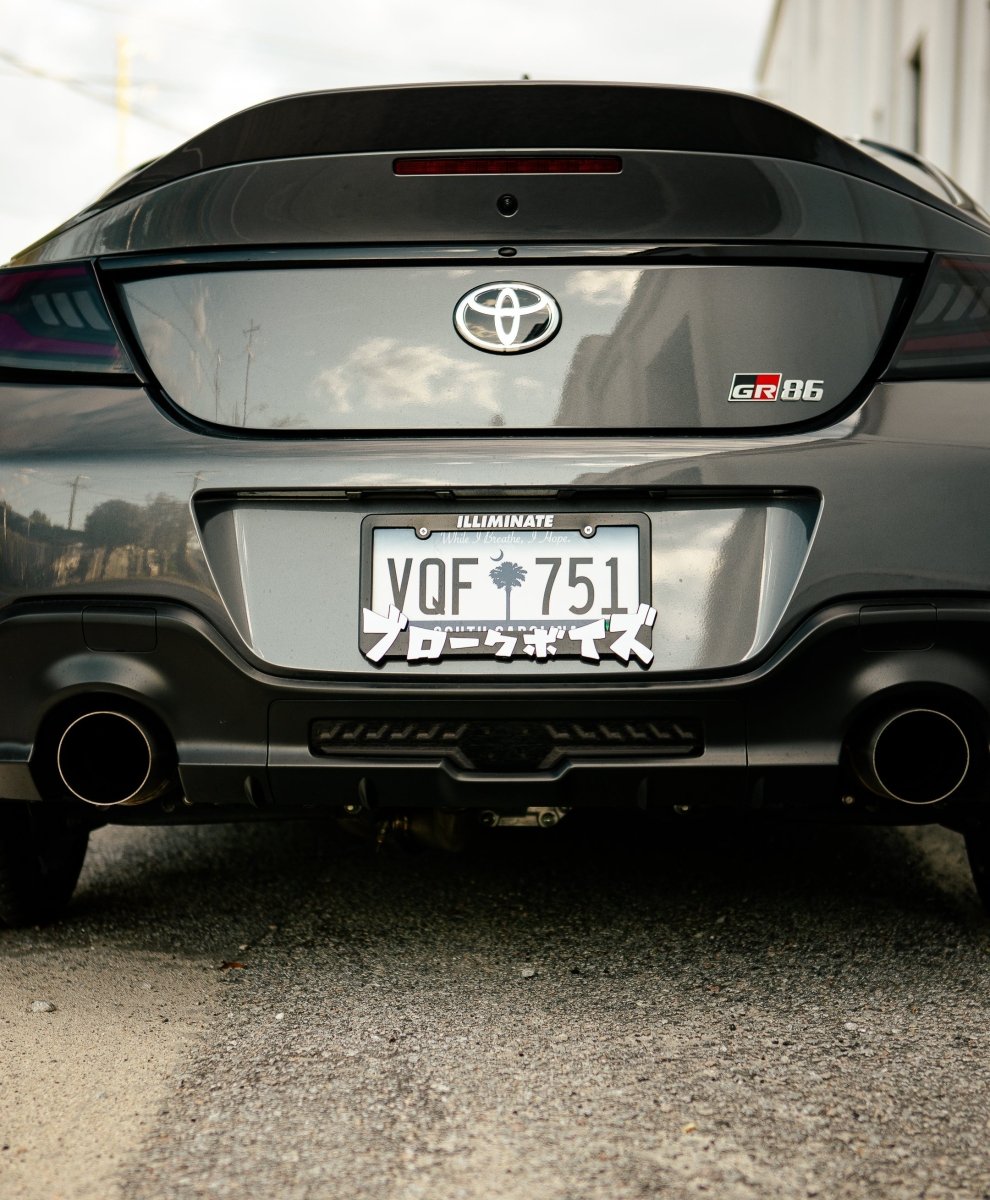 OLM V2 F1 Rear Fog Light (Smoke Lens, Black Base, White Bar) - 2022 BRZ / GR86 - JDMuscleOLME.49002.1-SBW