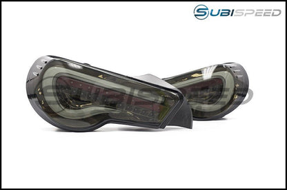 OLM VL Style Non - Sequential Smoked Lens Tail Lights (Black Gold Edition) - 2013+ FT86 - JDMuscleOLMHTYF86TL-SG