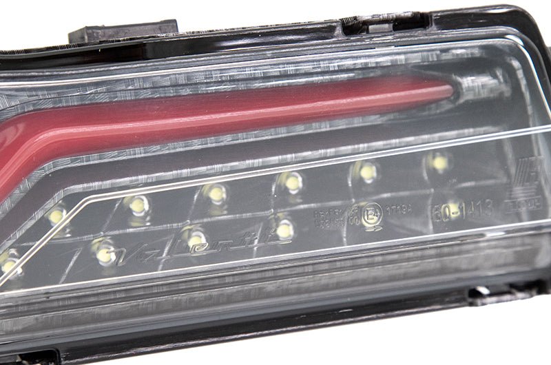 OLM VL Style Sequential 4th Brake Light / Reverse Light (Clear Lens, Carbon Look Base, Red Bar) - 2013 - 2020 FT86 - JDMuscleOLMA.70182.2