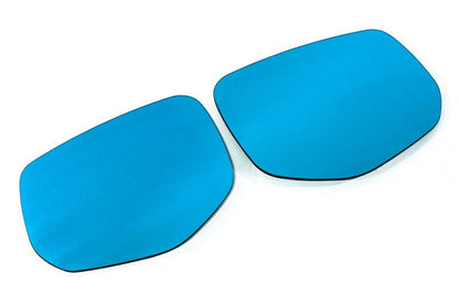 OLM Wide Angle Convex Mirrors w/ Turn Signals / Defrosters (Blue) - Subaru WRX 2022+ - JDMuscleOLMB.47017.2