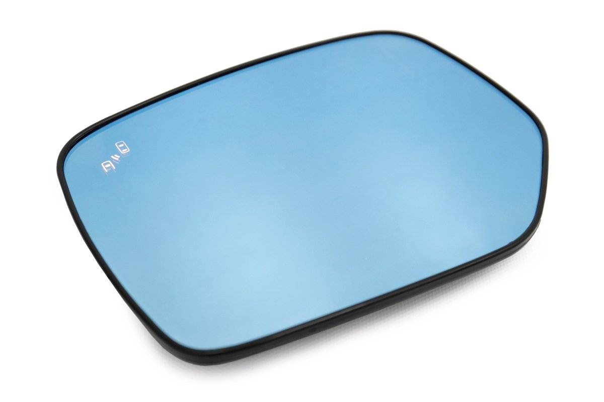 OLM Wide Angle Convex Mirrors with Turn Signals / Blind Spot Detection LED / Defrosters (Blue) - 15+ - JDMuscleOLMMRL-14-LPBH-BSM