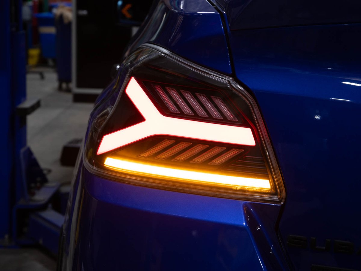 OLM Y - Spec LED Taillights (Clear Lens Red Optic) - 2015 - 2021 WRX / STI - JDMuscleOLME.47004.1-CR