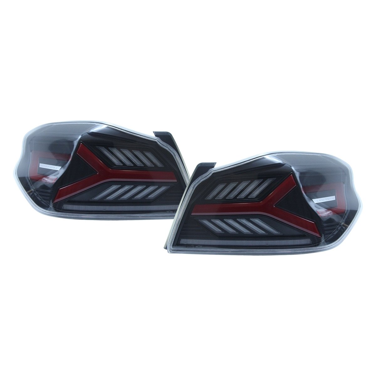 OLM Y - Spec LED Taillights (Clear Lens Red Optic) - 2015 - 2021 WRX / STI - JDMuscleOLME.47004.1-CR
