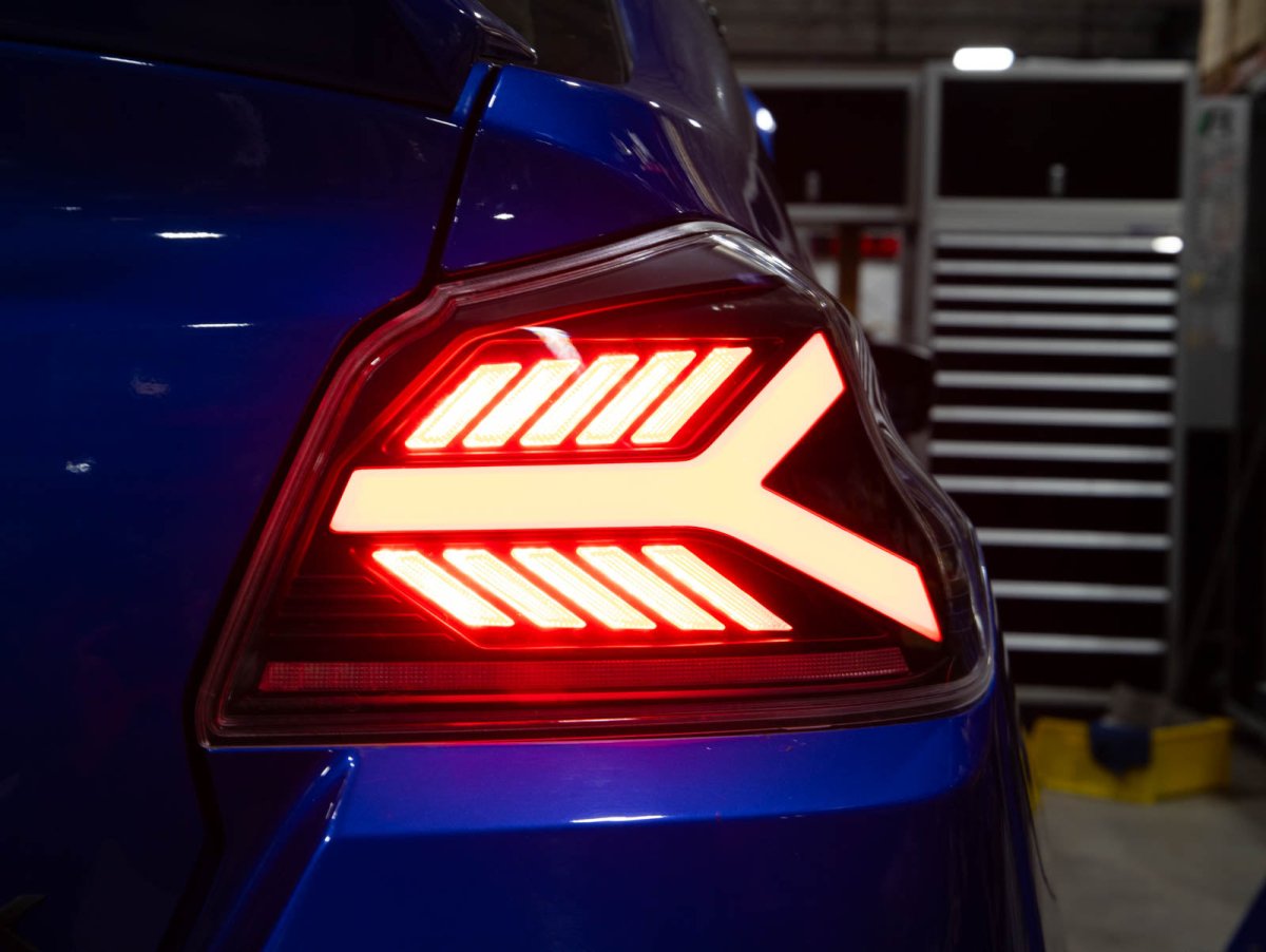 OLM Y - Spec LED Taillights (Clear Lens Red Optic) - 2015 - 2021 WRX / STI - JDMuscleOLME.47004.1-CR
