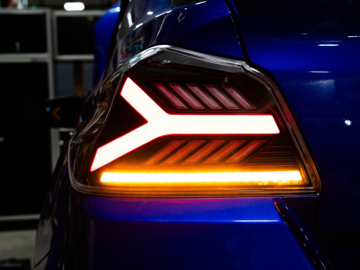 OLM Y - Spec LED Taillights (Clear Lens Red Optic) - 2015 - 2021 WRX / STI - JDMuscleOLME.47004.1-CR
