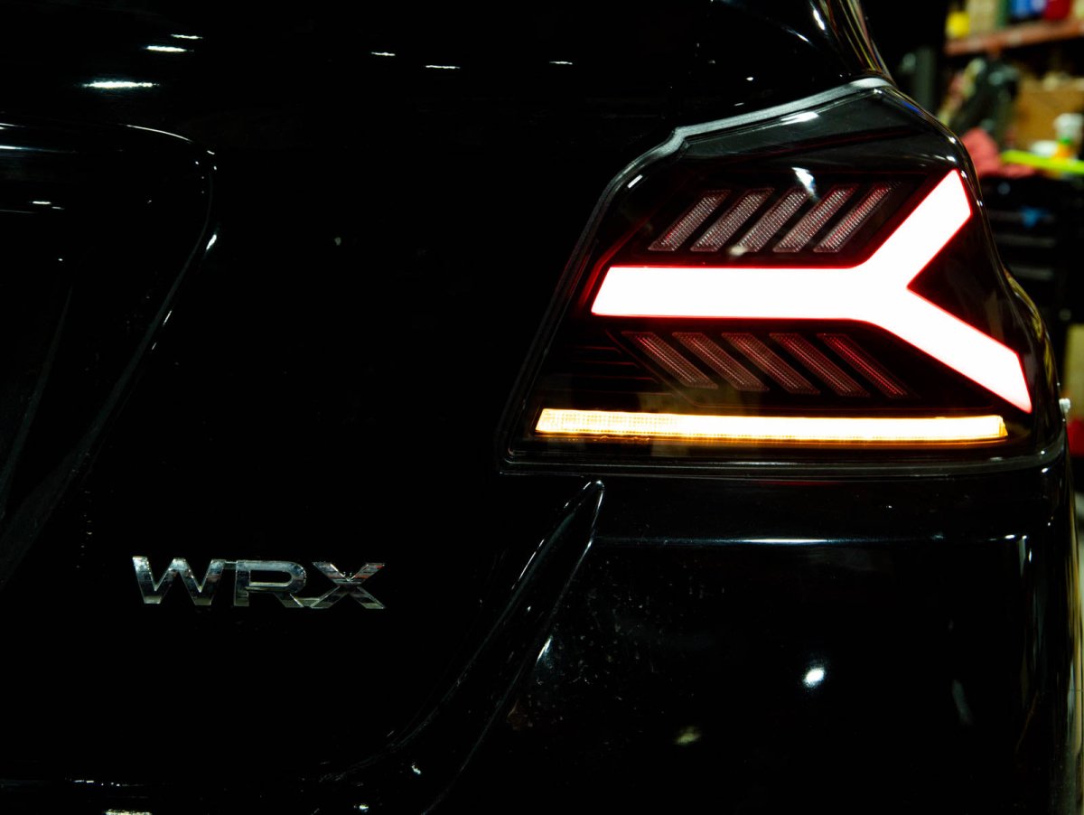 OLM Y - Spec LED Taillights (Clear Lens Red Optic) - 2015 - 2021 WRX / STI - JDMuscleOLME.47004.1-CR