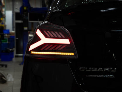 OLM Y - Spec LED Taillights (Clear Lens White Optic) - 2015 - 2021 WRX / STI - JDMuscleOLME.47004.1-CW