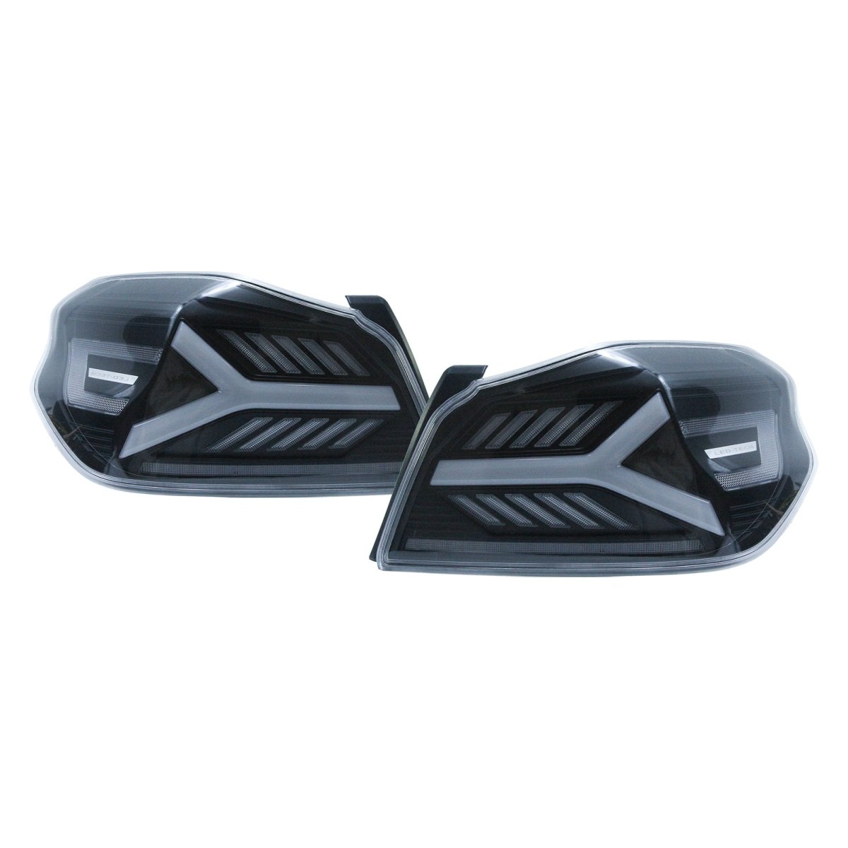 OLM Y - Spec LED Taillights (Clear Lens White Optic) - 2015 - 2021 WRX / STI - JDMuscleOLME.47004.1-CW