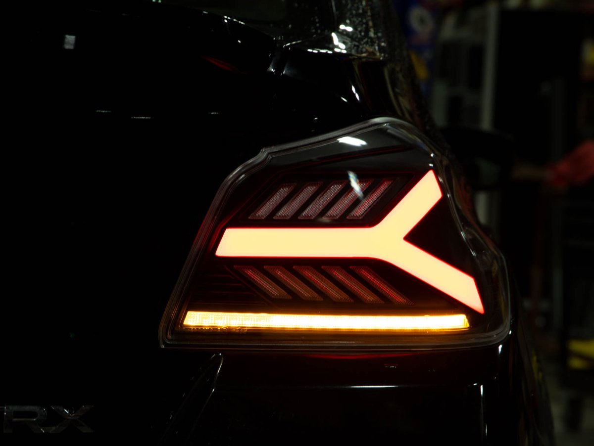 OLM Y - Spec LED Taillights (Clear Lens White Optic) - 2015 - 2021 WRX / STI - JDMuscleOLME.47004.1-CW