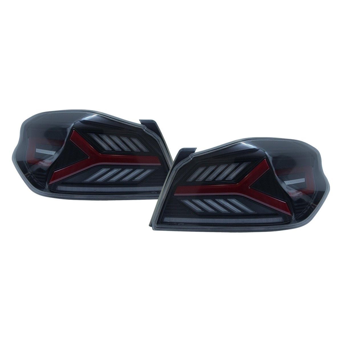OLM Y - Spec LED Taillights (Smoke Lens Red Optic) - 2015 - 2021 WRX / STI - JDMuscleOLME.47004.1-SR