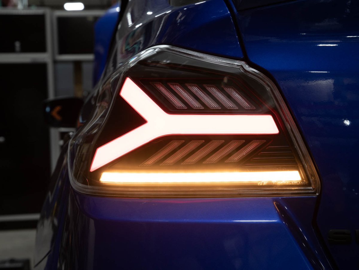 OLM Y - Spec LED Taillights (Smoke Lens White Optic) - 2015 - 2021 WRX / STI - JDMuscleOLME.47004.1-SW