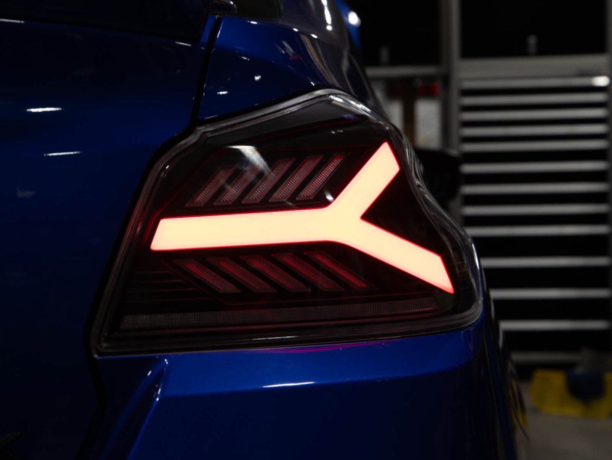 OLM Y - Spec LED Taillights (Smoke Lens White Optic) - 2015 - 2021 WRX / STI - JDMuscleOLME.47004.1-SW