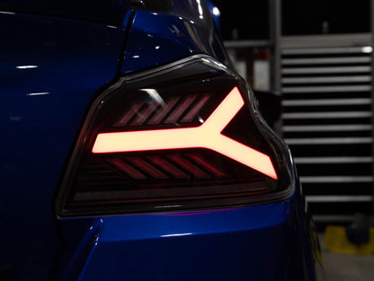 OLM Y - Spec LED Taillights (Smoke Lens White Optic) - 2015 - 2021 WRX / STI - JDMuscleOLME.47004.1-SW