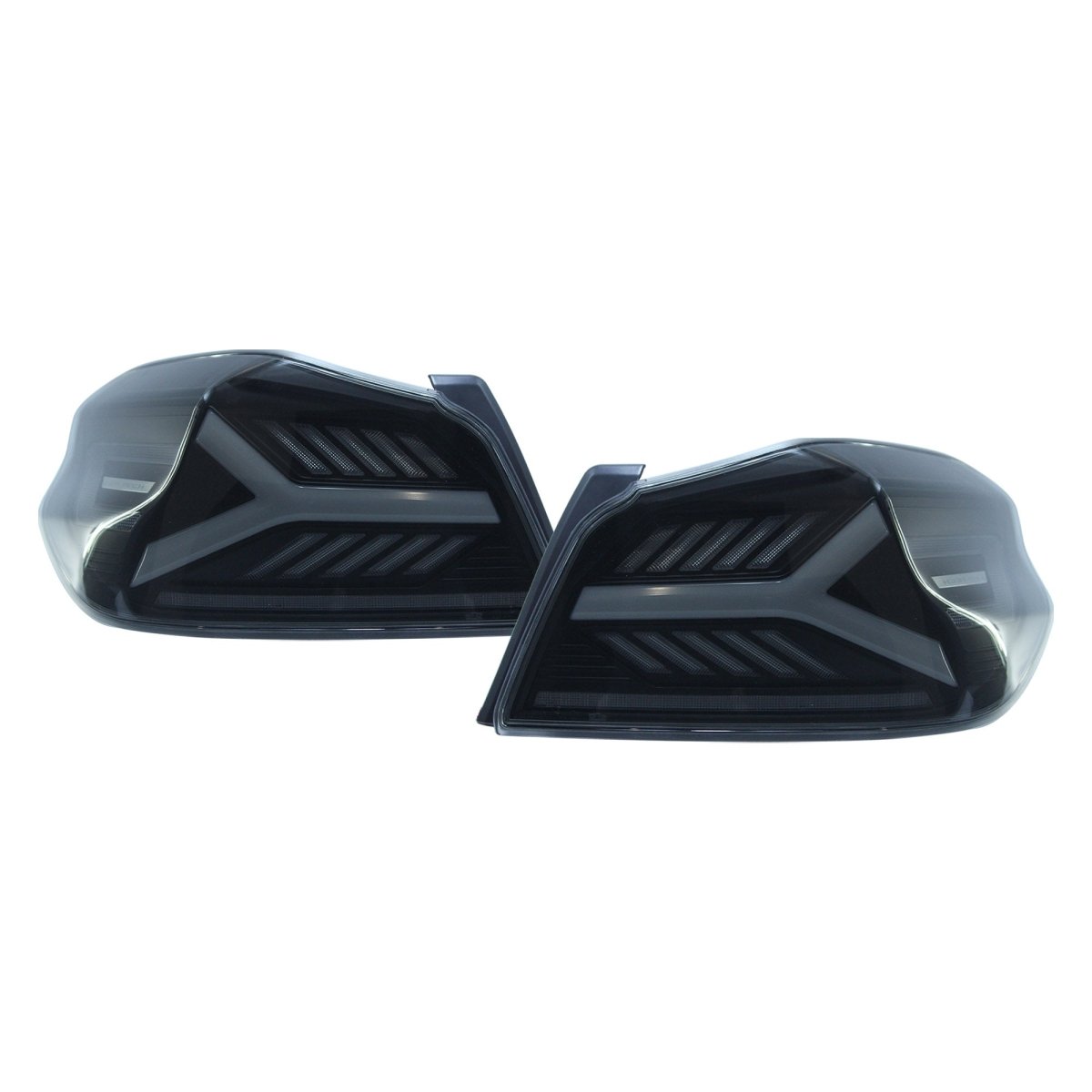 OLM Y - Spec LED Taillights (Smoke Lens White Optic) - 2015 - 2021 WRX / STI - JDMuscleOLME.47004.1-SW