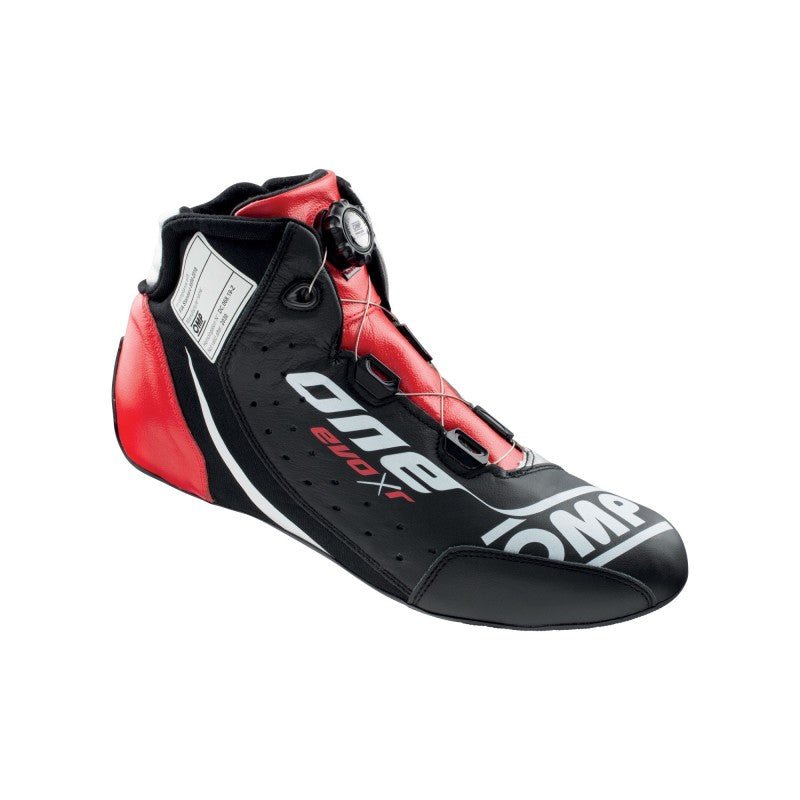 OMP One Evo X R Shoes Black/Silver/Red - Size 46 | Fia 8856 - 2018 - JDMuscleSPKompIC0-0805-B01-172-46