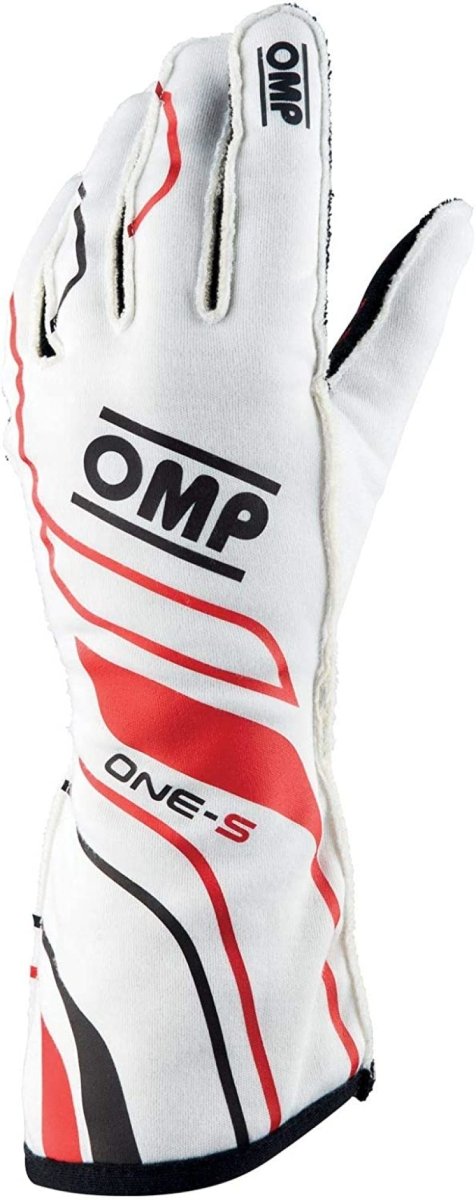 OMP One - S Gloves White - Size XL Fia 8556 - 2018 - JDMuscleSPKompIB0-0770-A01-020-XL
