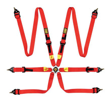 OMP Safety Harness First 2In Red | Fia 8853 - 2016 Pull Up - Steel Adj - JDMuscleSPKompDA0-0208-A01-061