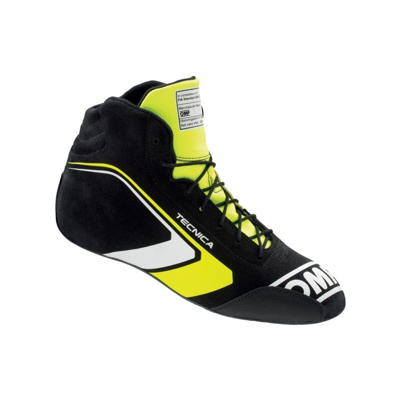 OMP Tecnica Shoes Black/Fluorescent Yellow - Size 40 | Fia 8856 - 2018 - JDMuscleSPKompIC0-0823-A01-178-40