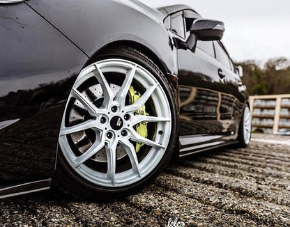 Option Lab R716 Onyx White 18x8.5 +40 5x108 | L16 - 88551 - 40 - WHT - JDMuscleWheelsL16-88551-40-WHT