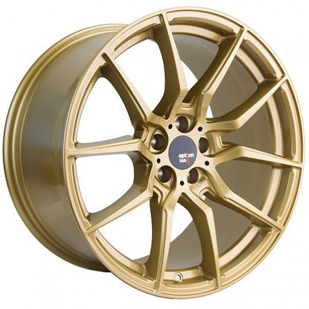 Option Lab R716 Top Secret Gold 18x8.5 +40 5x108 | L16 - 88551 - 40 - GLD - JDMuscleWheelsL16-88551-40-GLD